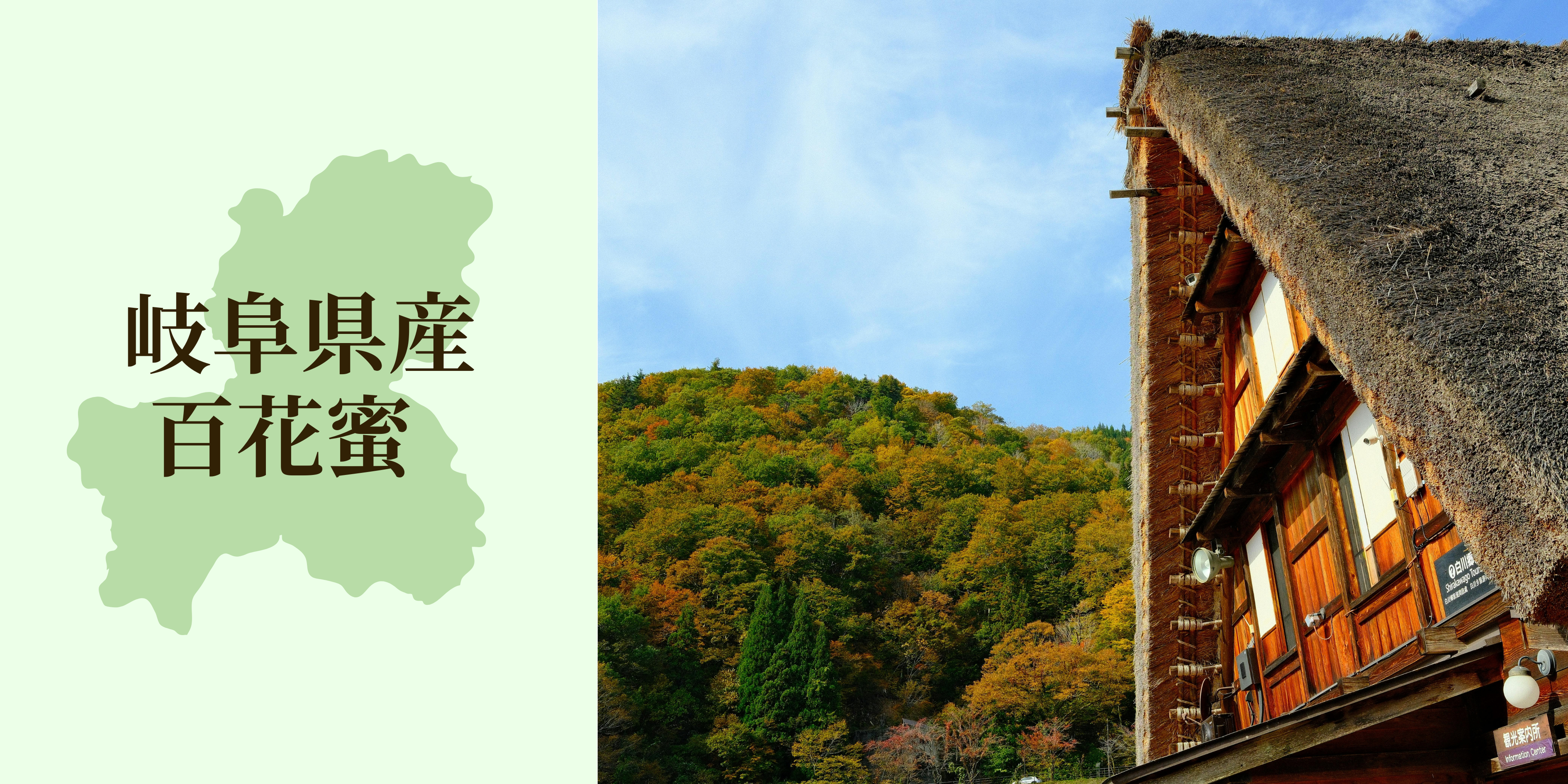 岐阜県の里山と合掌造りの風景